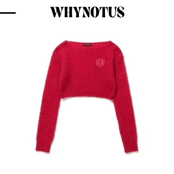 와이낫어스mohair boat neck knit sweater